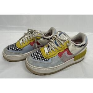 Nike AF1 Shadow Air Force Q Patchwork Houndstooth DM8076-100 Size 5.5